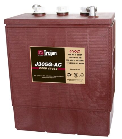 6V 258Ah Batería TROJAN J305G-AC Plomo ácido 6 V 258 A