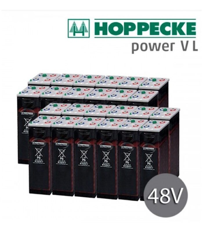 10OPZS 1000 1500Ah 2V 12V 24V 48V Hoppecke Batería Plomo ácido elemento transparente