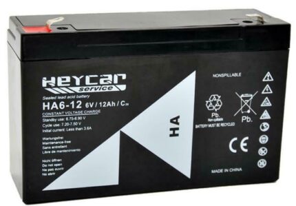 6V 12Ah Batería AGM HEYCAR