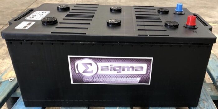 12V 160Ah Batería Plomo ácido placa plana SIGMA BLACKBULL BOX-A 12 V 160 A
